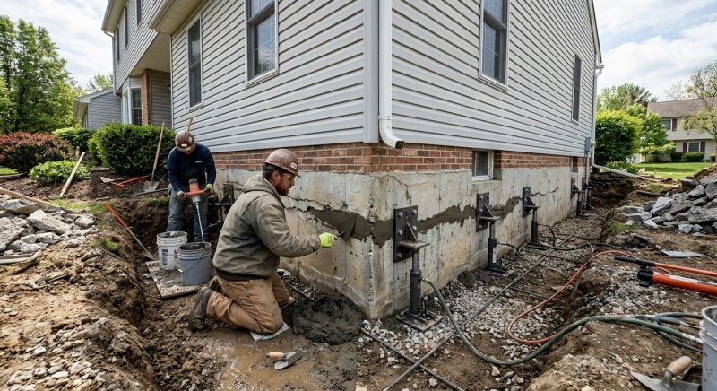 Basement Foundation Repair in Novi, MI