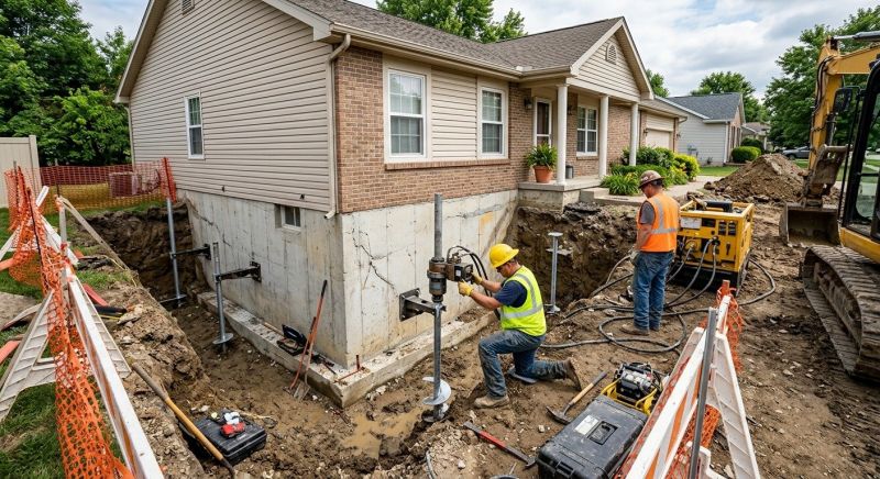 Building Foundation Repair in Carleton, MI