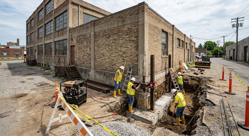 Building Foundation Repair in Wayne, MI