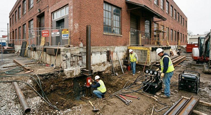 Commercial Foundation Repair in Washtenaw County, MI