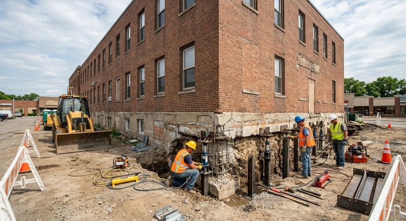 Commercial Foundation Repair in Washtenaw County, MI