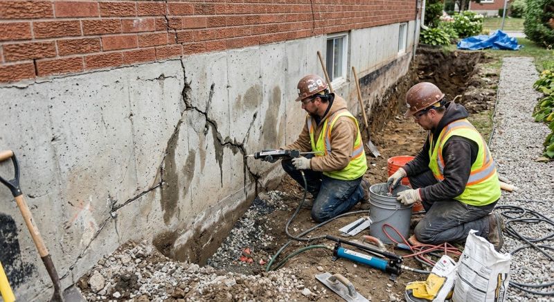 Cracked Foundation Repair in Lincoln Park, MI