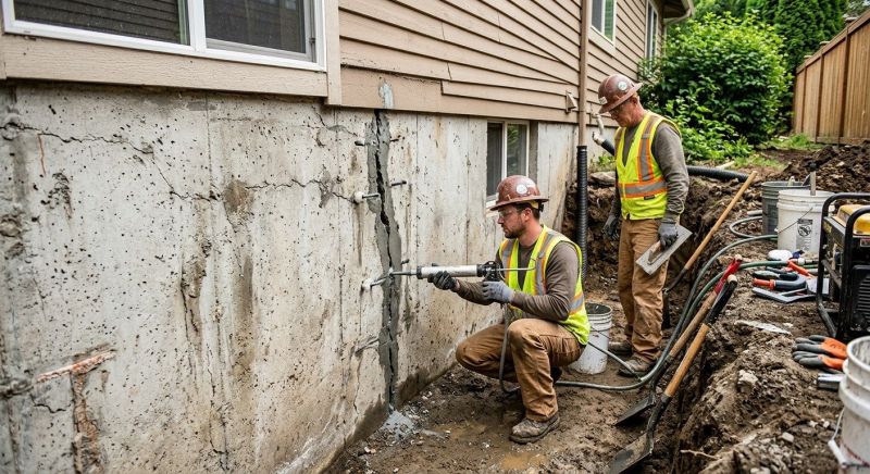 Cracked Foundation Repair in Redford, MI