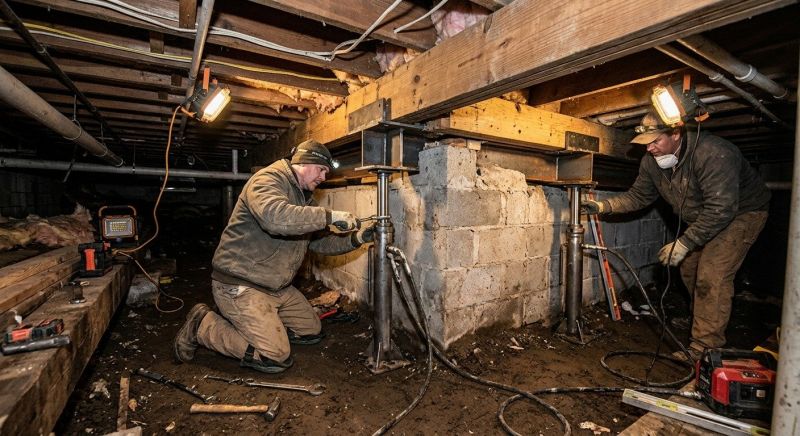 Crawlspace Foundation Repair in Wayne, MI