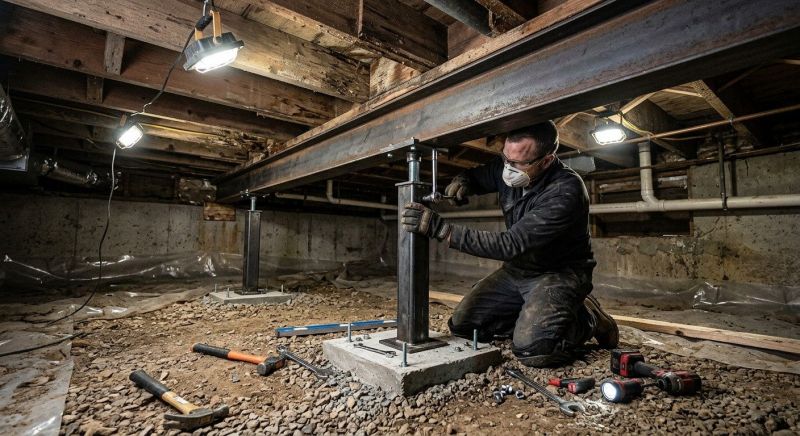 Crawlspace Structural Repair in Washtenaw County, MI