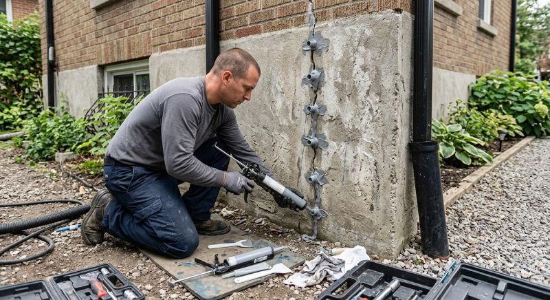 Foundation Crack Repair in Carleton, MI