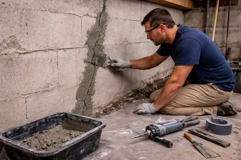 Foundation Crack Repair in Southgate, MI