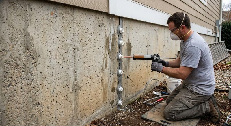 Foundation Crack Sealing in Washtenaw County, MI