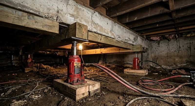 Foundation Jacking in Carleton, MI