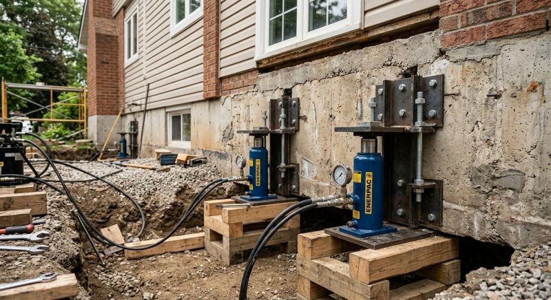 Foundation Jacking in Clinton, MI
