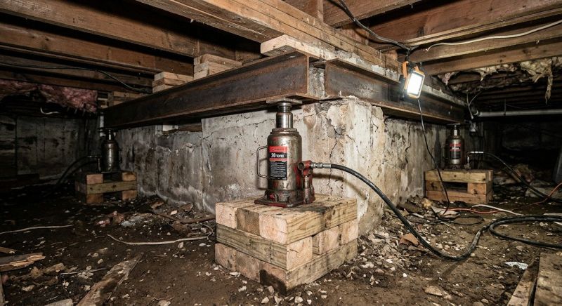 Foundation Jacking in Grosse Ile, MI