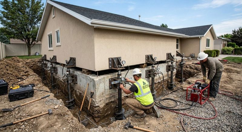 Foundation Pier Leveling in Washtenaw County, MI