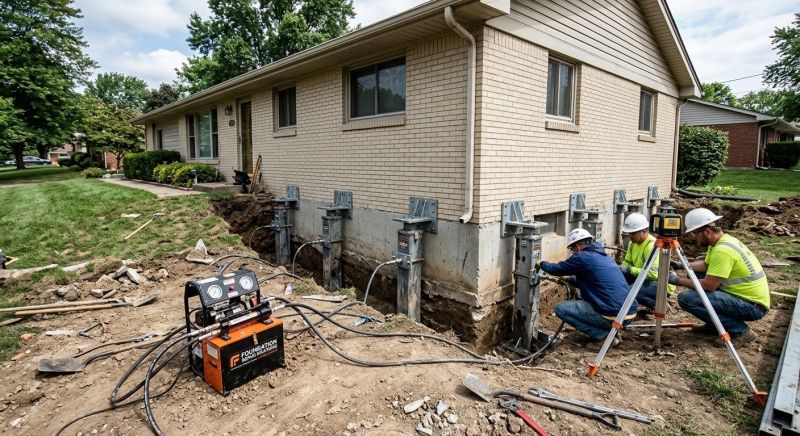 Foundation Pier Leveling in Washtenaw County, MI