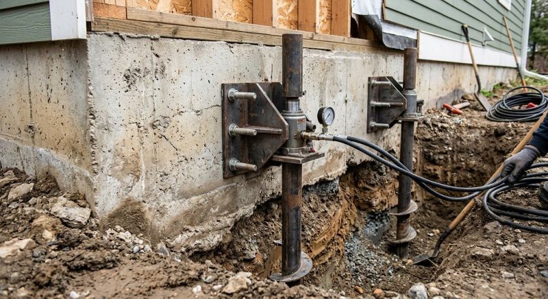 Foundation Pier Leveling in Washtenaw County, MI
