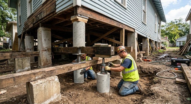 Foundation Pier Repair in Washtenaw County, MI