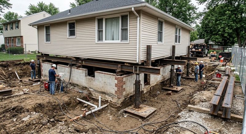 Foundation Raising in Clinton, MI