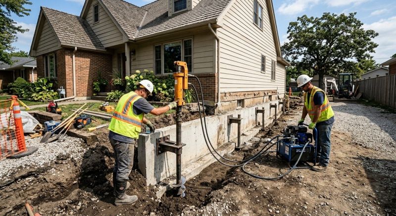 Foundation Stabilizing in Manchester, MI