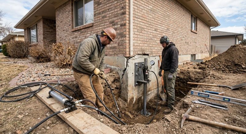Foundation Stabilizing in Milan, MI