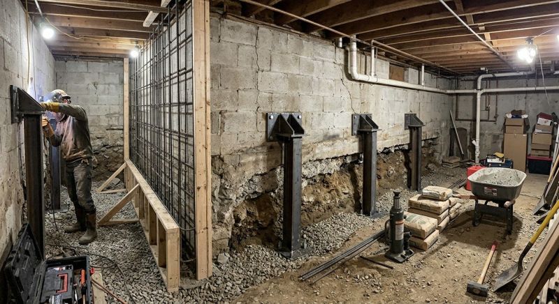 Foundation Stabilizing in Romulus, MI