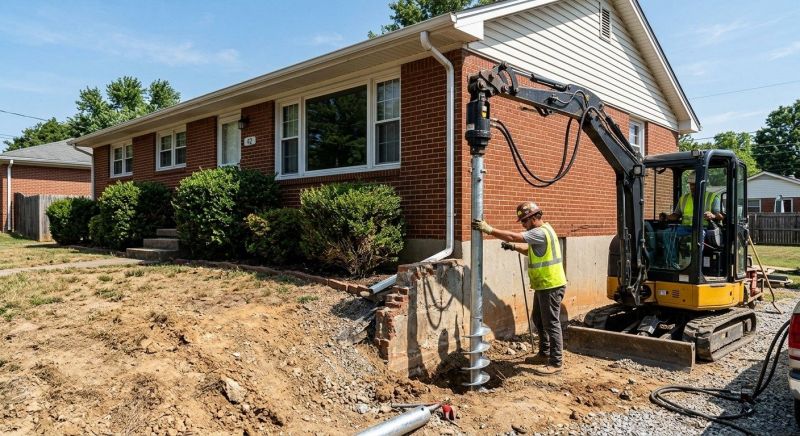 Helical Pile Installation in Washtenaw County, MI