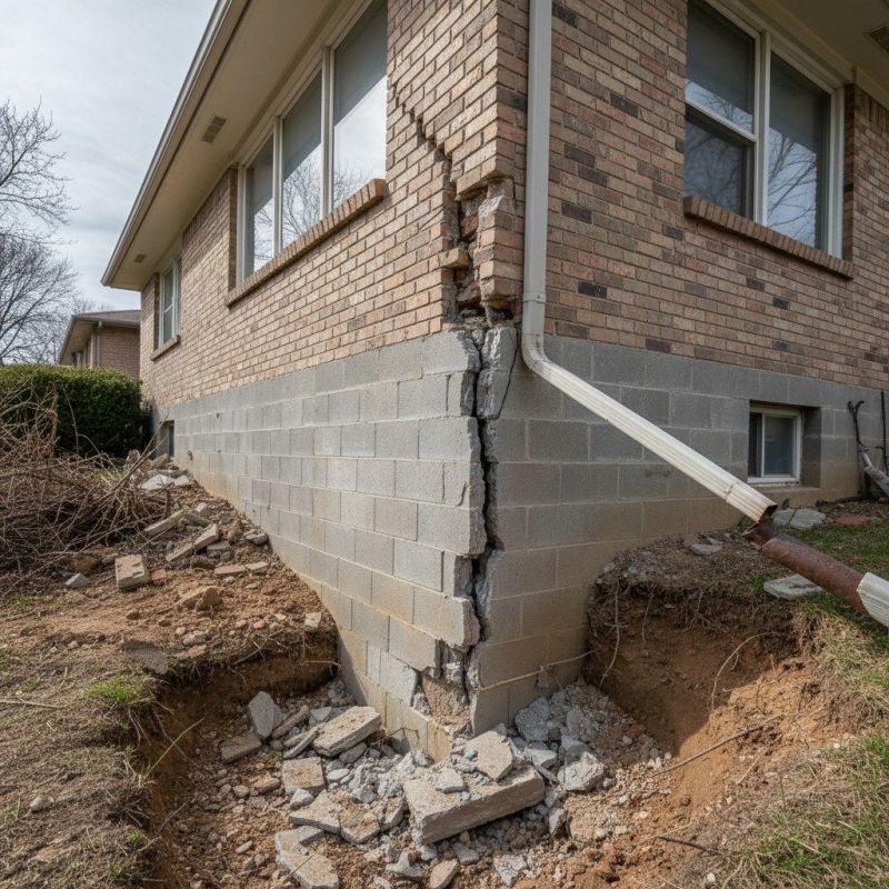 Settling Foundation Service in Romulus, MI