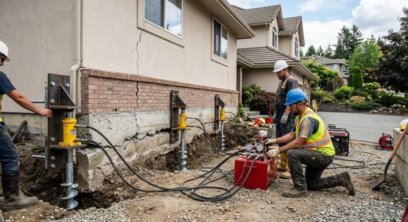 Sinking Foundation Lifting in Washtenaw County, MI