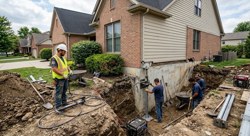 Sinking Foundation Repair in Ann Arbor, MI
