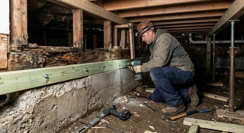 Sinking Foundation Repair in South Lyon, MI