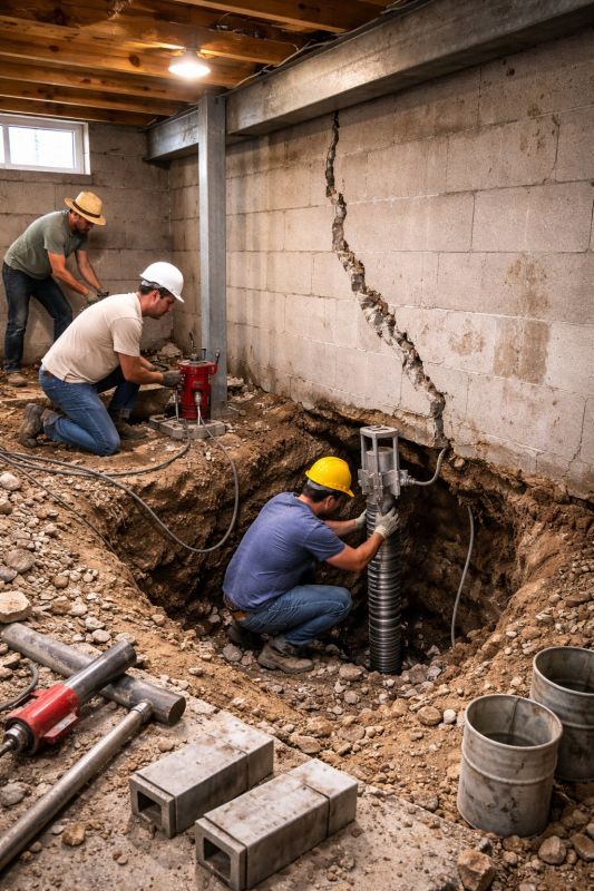 Structural Underpinning in Washtenaw County, MI